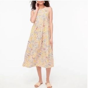 Jcrew yellow peasant style babydoll dress. Cottagecore vibes size 4 with pockets